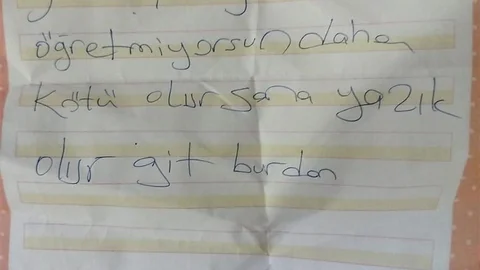 Eskişehir'de Tehdit Notu Bırakan Veli Tutuklandı