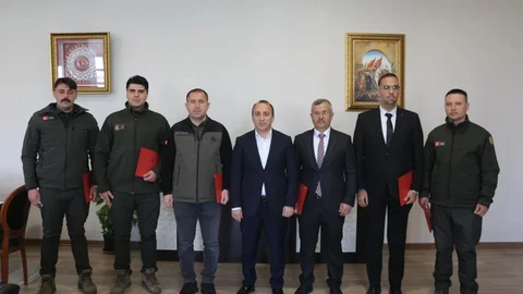 Aydın'da Orman Personeline Teşekkür Belgesi