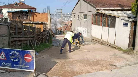 Gebze'de Parke ve Bordür Çalışmaları Tamamlandı