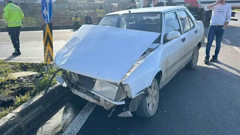 Samsun Hastane Kavşağında Kaza Meydana Geldi