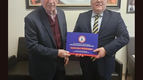 Köksal Toptan, Zonguldak'ta Rektör Özölçer’i Kabul Etti