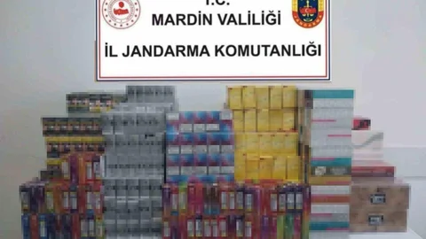 Mardin'de Kaçak Sigara Operasyonu