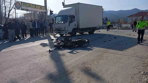 Burdur'da Motosiklet Kazası