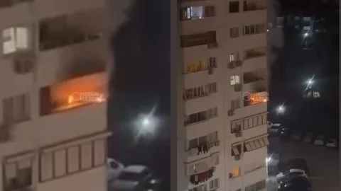 Mezitli’de 10 Katlı Binanın 4. Katında Yangın: İtfaiye Müdahale Etti