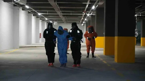 Samsun Şehir Hastanesi’nde KBRN Tatbikatı Yapıldı