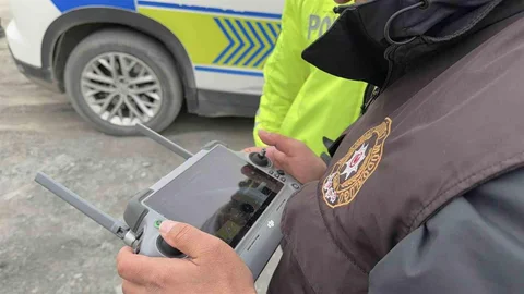 Arnavutköy'de Drone Destekli Trafik Denetimi