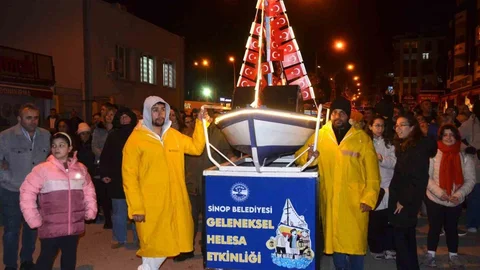 Sinop'ta Geleneksel Helasa Yürüyüşü Yapıldı
