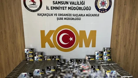 Samsun'da Kaçak Tütün Operasyonu