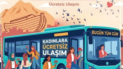 Şırnak'ta Kadınlara Ücretsiz Ulaşım İmkanı