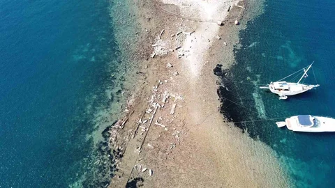 Gümüşlük Koyunda Tarihi Yol Gün Yüzüne Çıktı
