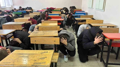 Babaeski'de Deprem ve Yangın Eğitimi