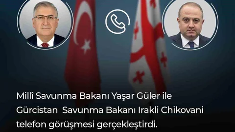 Gürcistan Savunma Bakanı ile Telefon Görüşmesi