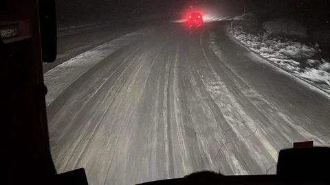 Kop Geçidi'nde Fırtına ve Tipi Etkili