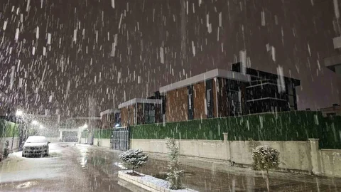 Kayseri’de kar yağışı