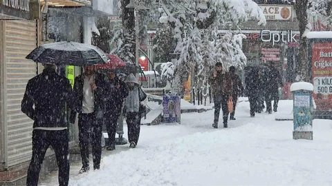 Van’da Mart sürprizi: Bahar beklerken kar kapıya dayandı