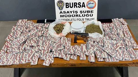 Bursa'da Uyuşturucu ve Silah Ele Geçirildi