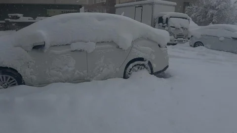 Patnos’ta baharı beklerken 40 santimetre kar yağdı