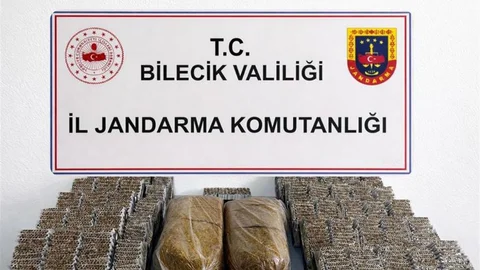 Bilecik’te 13 bin 580 makaron ve 10 kilo kıyılmış tütün ele geçirildi