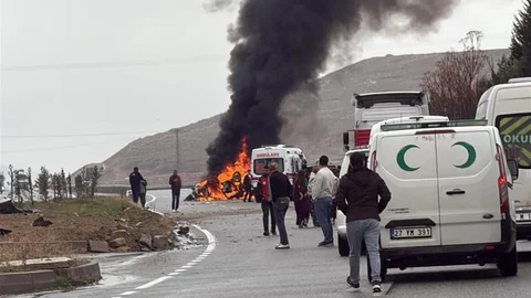 Batman'da Otomobil Takla Attı