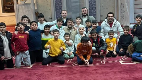 Eski ramazanlar cami avlusunda yaşatıldı