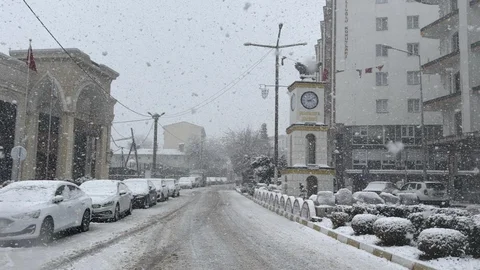 Mazıdağı’nda Mart Ayında Kar Yağdı
