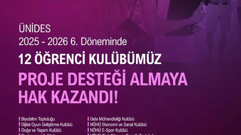 Niğde'de Öğrenci Kulüplerine Destek Geldi