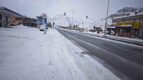 Malatya'da Kar Yağışı Etkili Oluyor