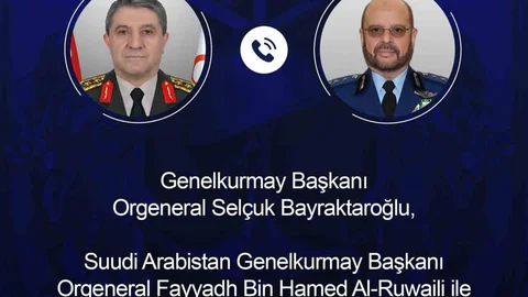 Genelkurmay Başkanı Bayraktaroğlu Suudi Mevkidaşıyla Görüştü