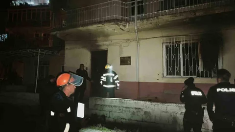 Denizli'de Boş Evde Yangın Çıktı