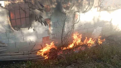 Antakya’da Müstakil Ev Yandı