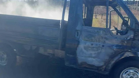 Konya'da Seyir Halindeki Kamyonet Yandı