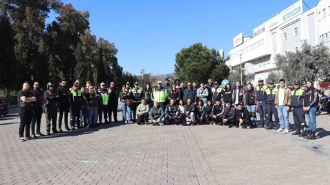 Aydın'da Motosiklet Sürücülerine Eğitim Verildi