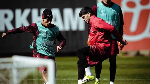 Galatasaray, Liverpool için antrenman yapıyor