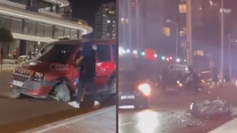 Yenişehir Fuat Morel’de Feci Kaza: Motosiklet Sürücüsü Ağır Yaralandı