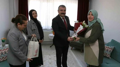 Kadın Gazilere Anlamlı Ziyaretler Yapıldı