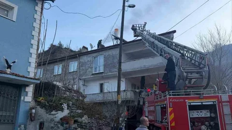 Bilecik'te Bacada Yangın Çıktı