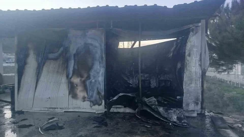 Bilecik'te Konteyner Yangını Meydana Geldi