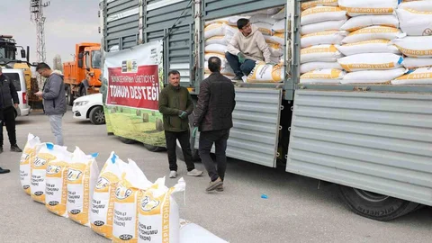 Konya'da Aspir Tohumu Desteği