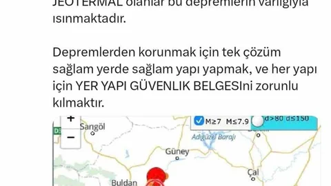 Denizli Buldan'da Deprem Açıklaması