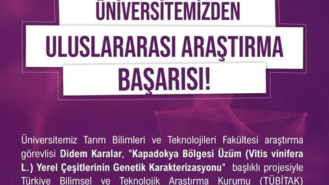 Niğde Üniversitesi'nden Uluslararası Araştırma Başarısı