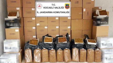 Kocaeli'de Bandrolsüz Tütün Operasyonu