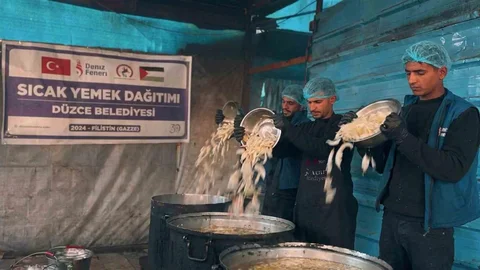 Düzce Belediyesi'nden Gazze'ye Destek