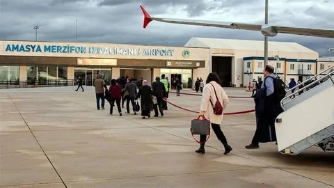 Amasya Merzifon Havalimanı'nda Yolcu Sayısı Arttı