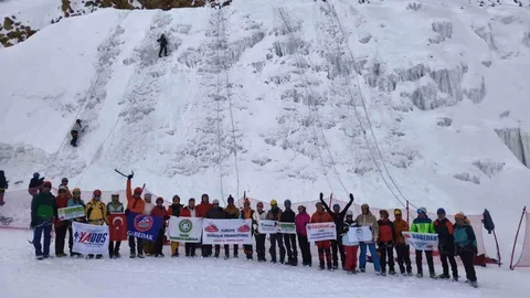 Palandöken'de Buz Tırmanışı Eğitimi Tamamlandı