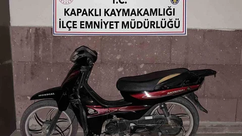 Kapaklı’da Çalınan Motosiklet Bulundu