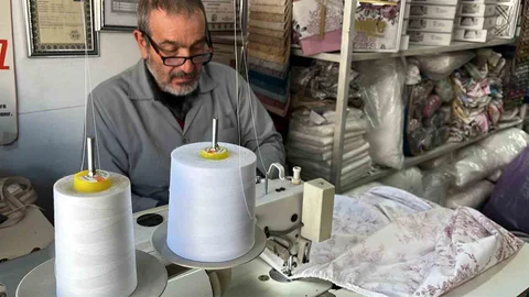 Büyük Dededen Miras Yorgancılık Geleneği Konya'da Yaşatılıyor