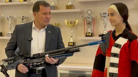 Kayseri'de Olimpik Tüfek Sporcusu Desteklendi