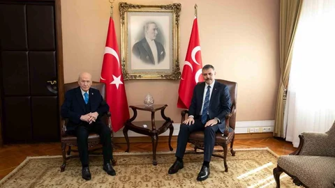 İçişleri Bakanı Çiftçi Bahçeli'yi Ziyaret Etti