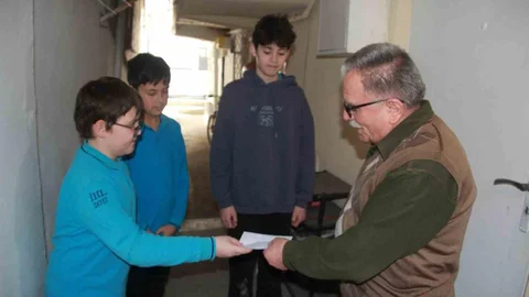 Ordu'daki Öğrencilerden Duygulandıran Yardım