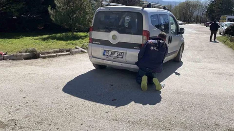 Bolu'da Motosiklet ve Araç Çarpıştı